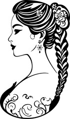 Elegant Woman Face Silhouette Vector Art Design,
Minimalist Female Silhouette Vector Illustration,
Beautiful Woman Face Outline Vector Design,
Feminine Silhouette Art in Vector Format,
Stylish Woman F