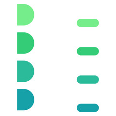 Obraz premium Green Chartflow