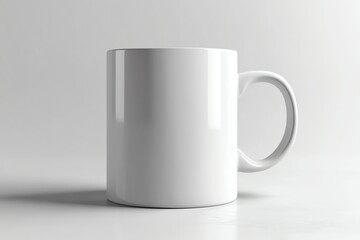 Obraz premium Blank White Mug: Minimalist Product Photography