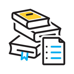 Vector multi color icon for Booklist