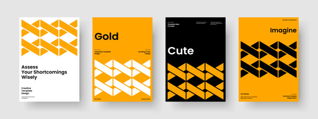 Naklejka premium Geometric Book Cover Design. Creative Brochure Template. Isolated Business Presentation Layout. Poster. Banner. Flyer. Background. Report. Catalog. Handbill. Brand Identity. Magazine. Pamphlet