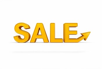 Bright Yellow Sale Sign Indicating Special Discounts and Promotions in Commerce. Generative AI