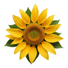 Naklejka premium sunflower isolated on white