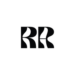 RA monogram logo design letter text name symbol monochrome logotype alphabet character simple logo
