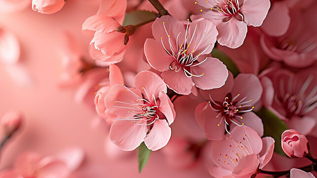 pink cherry blossom background