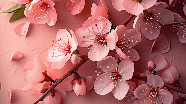 pink cherry blossom background