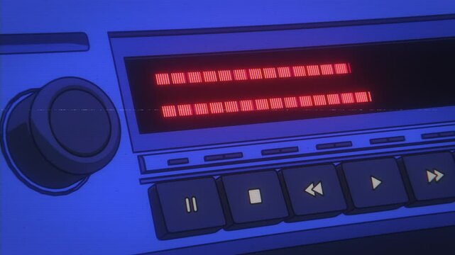 Anime Music Player Loop Animation