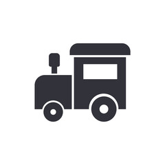 Train toys solid icons, minimalist vector illustration ,simple transparent graphic element .Isolated on white background