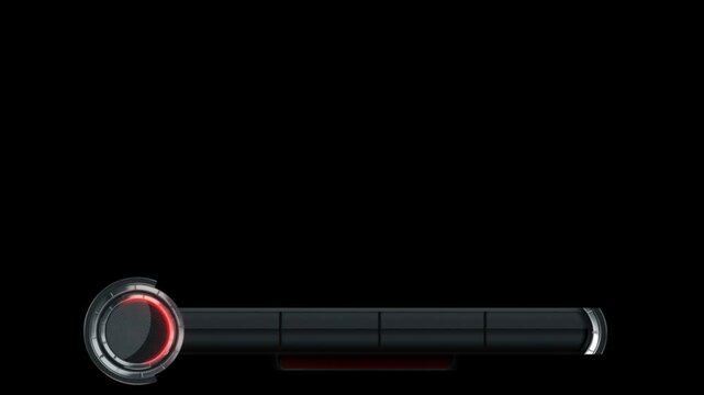Sports lower third in an alpha channel. Element of hud interface. Futuristic lower third for a title, TV news, callout box