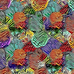 Fototapeta premium A striking pattern filled with various colors, creating a visually appealing and dynamic composition