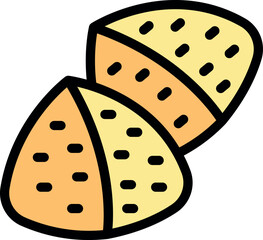 Two halves of a lychee fruit, revealing the white flesh and seeds