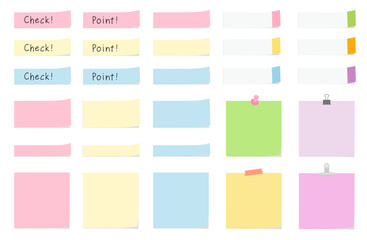 付箋とメモ用紙のセット