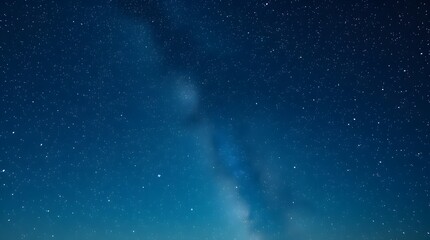 Blue Space Nebula. A deep space scene featuring a glowing blue nebula with stars scattered across the background.