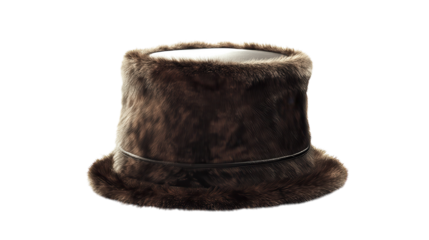 Stylish brown fur bucket hat displayed against a neutral background for fashion enthusiasts seeking unique accessories