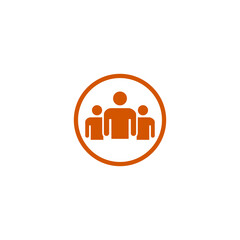 Human resources sign icon isolated on transparent background