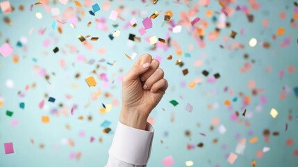 businesswoman Diverse Team Meeting Diverse group of colleagues celebrating a successful project milestone, expressing teamwork and achievement