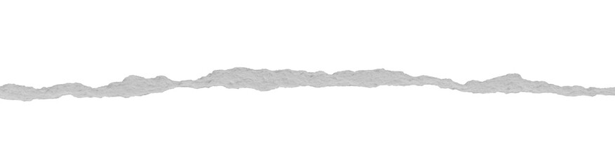 ripped torn paper edges isolated with clipping path on black background
