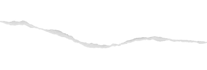 ripped torn paper edges isolated with clipping path on black background