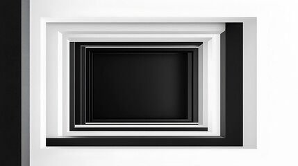 Classic Black and White Frame with a Smooth Finish for Elegant Display
