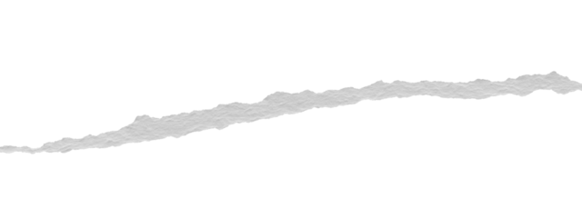 ripped torn paper edges isolated with clipping path on black background