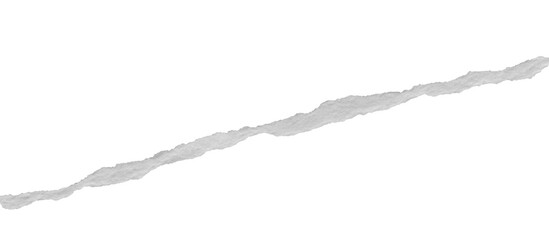 ripped torn paper edges isolated with clipping path on black background