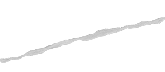 ripped torn paper edges isolated with clipping path on black background