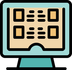 Project management software displayed on a computer monitor, featuring a kanban board for visualizing and managing tasks in agile development