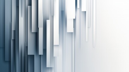 Obraz premium Abstract vertical white and gray geometric shapes creating a modern background. Graphic resource for branding, design, and contemporary visuals.