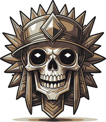 egyptian skull vector. skull logo