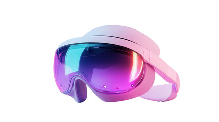 Innovative augmented reality headset in a modern design with vibrant colors and a sleek appearance