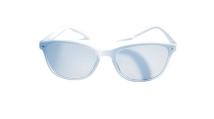Stylish white sunglasses perfect for summer outings at the beach or outdoor events