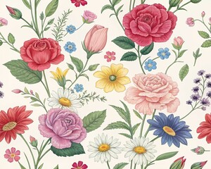 Beautiful rose pattern 