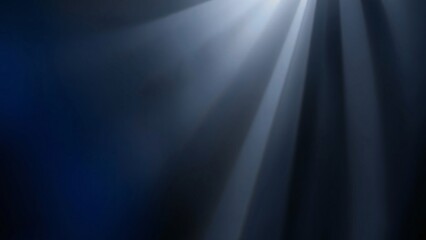 Abstract Light Rays on Dark Blue Background