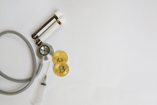 Bitcoin with medical equipment