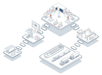 Smart logistics leverages AGV (Automated Guided Vehicles) along with warehouse management and IoT transportation to optimize supply chain operations.