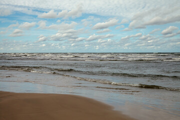 Wavy Baltic sea.