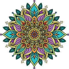 mandala flower vector