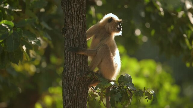 Northern Plains Gray Langur in India 
