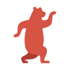 Dancing bear logo design