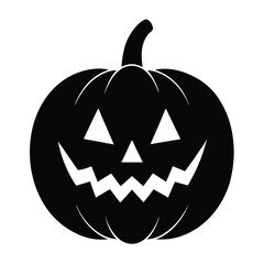 Halloween pumpkin silhouette design for spooky season and decorations