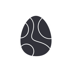 Dragon egg solid icons, minimalist vector illustration ,simple transparent graphic element .Isolated on white background