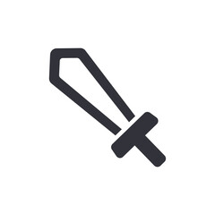 Sword solid icons, minimalist vector illustration ,simple transparent graphic element .Isolated on white background