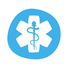 Hand Drawn Health Cross Symbol