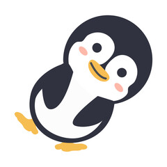 Cute Cartoon Penguin Character Illustration