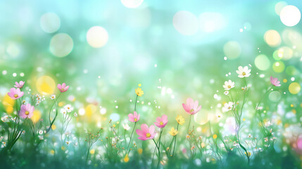 Wonderful soft morning landscape.