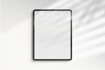Blank tablet isolated on white for mockup design