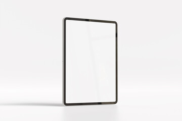 Blank tablet isolated on white for mockup design