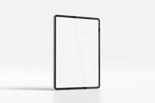 Blank tablet isolated on white for mockup design