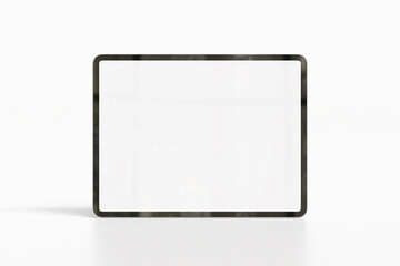 Blank tablet isolated on white for mockup design