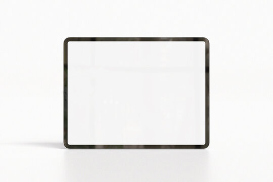 Blank tablet isolated on white for mockup design